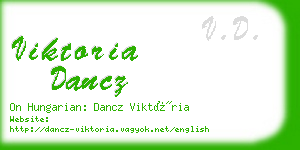 viktoria dancz business card